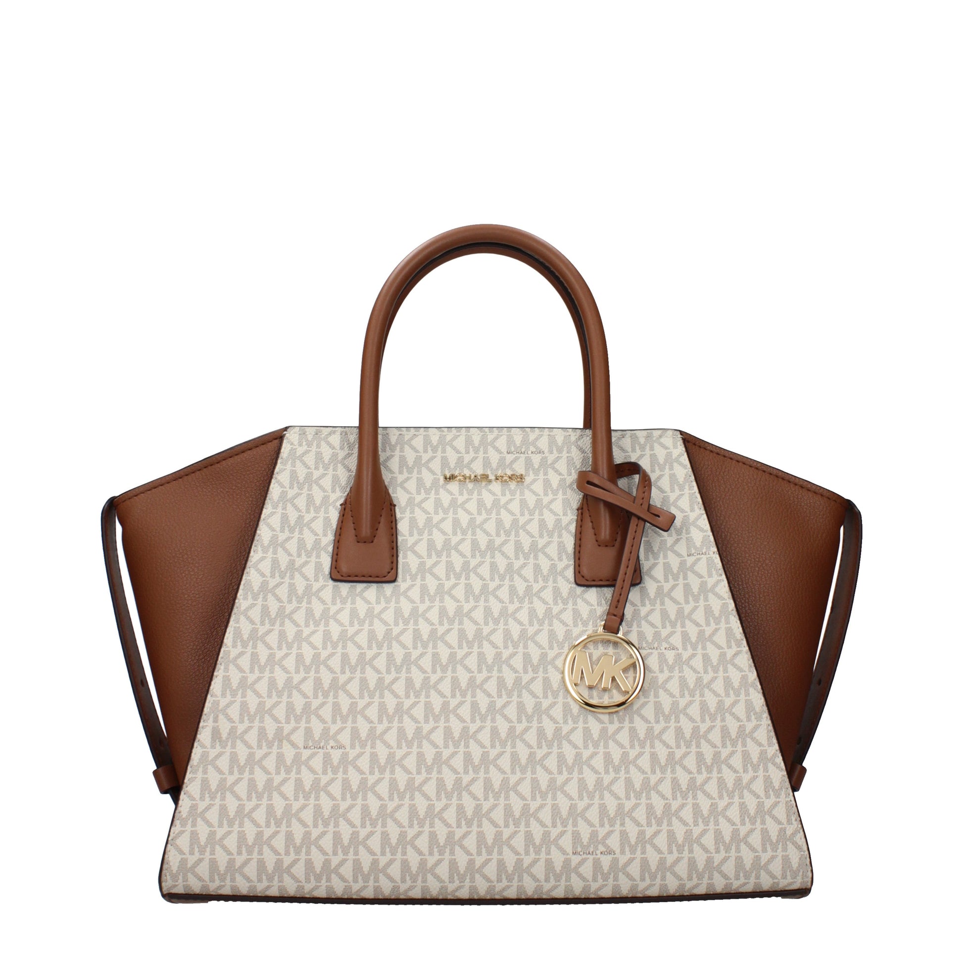 Michael Kors Handbags Women Fabric  Beige/Luggage