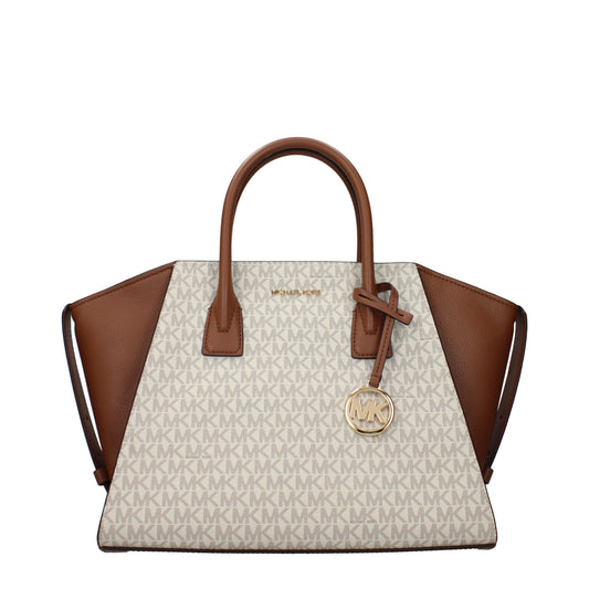 Michael Kors Handbags Women Fabric  Beige/Luggage