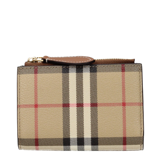 Burberry Wallets Women Fabric  Beige/Brown