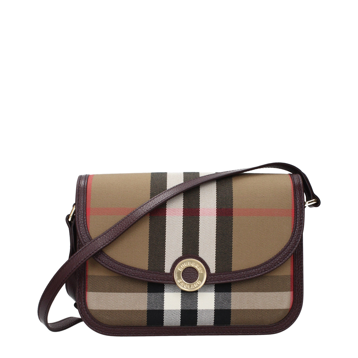Burberry Crossbody Bags Women Fabric  Brown/Wine