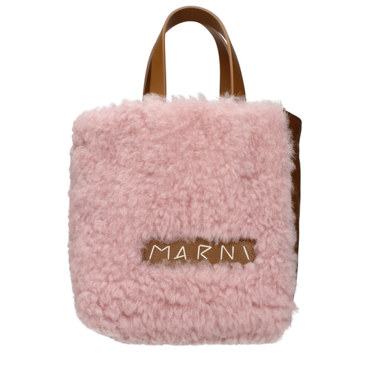Marni Handbags Women Leather Pink/Brown