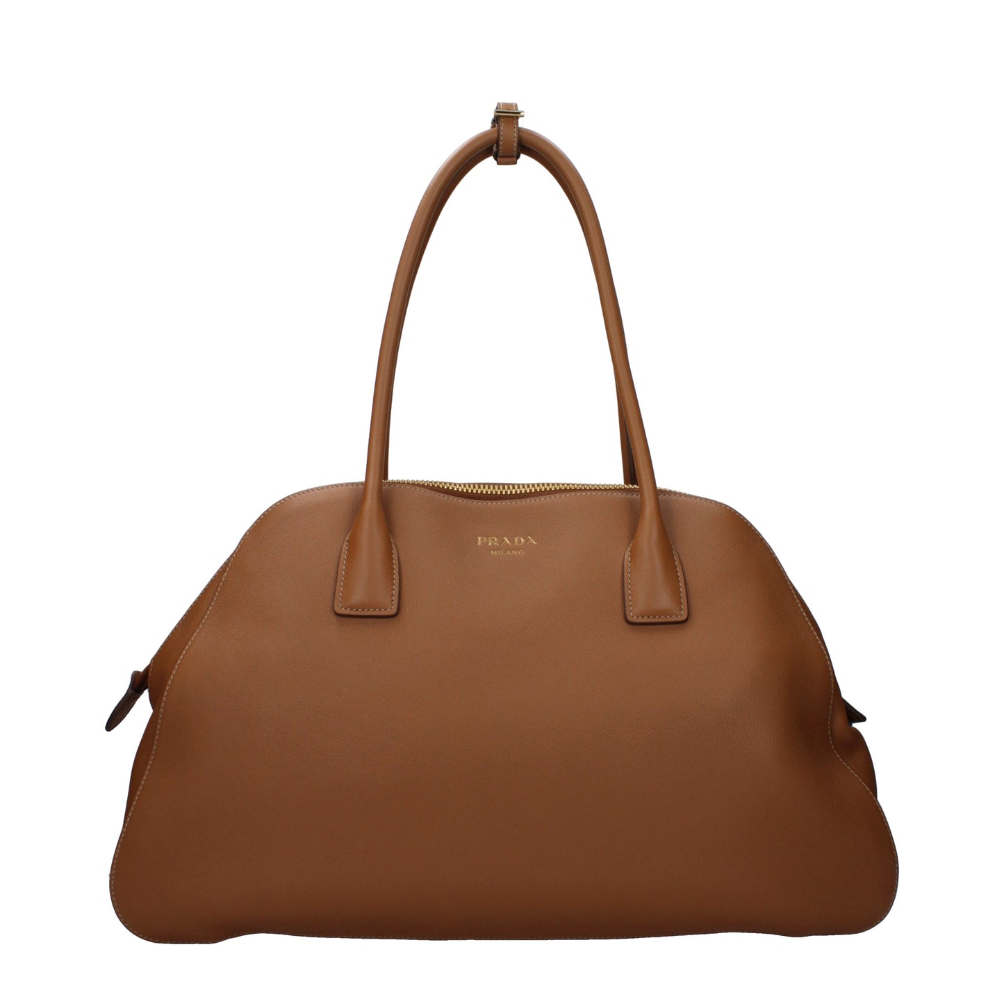 Prada Shoulder Bags Women Leather Brown/Caramel