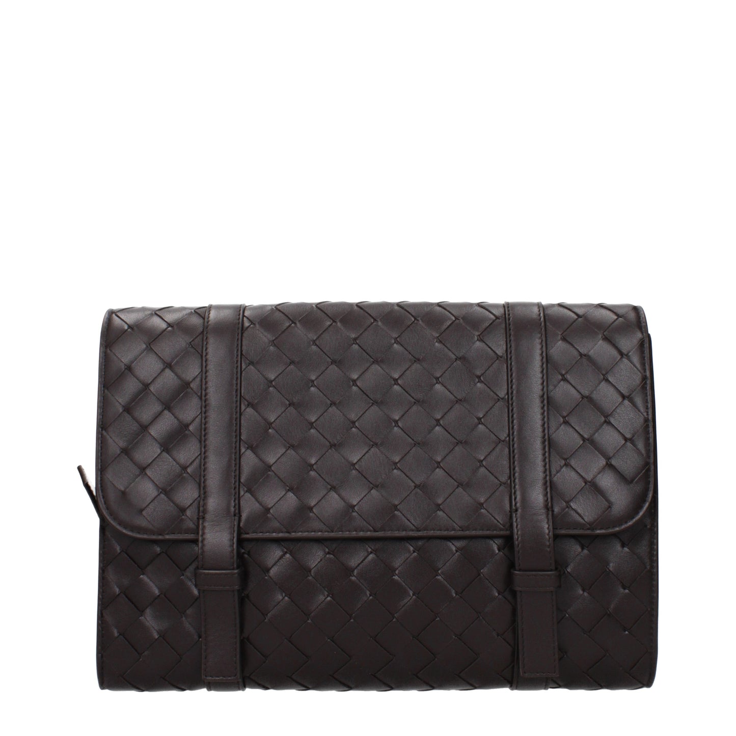 Bottega Veneta Men's Crossbody Bags Leather Chocolate