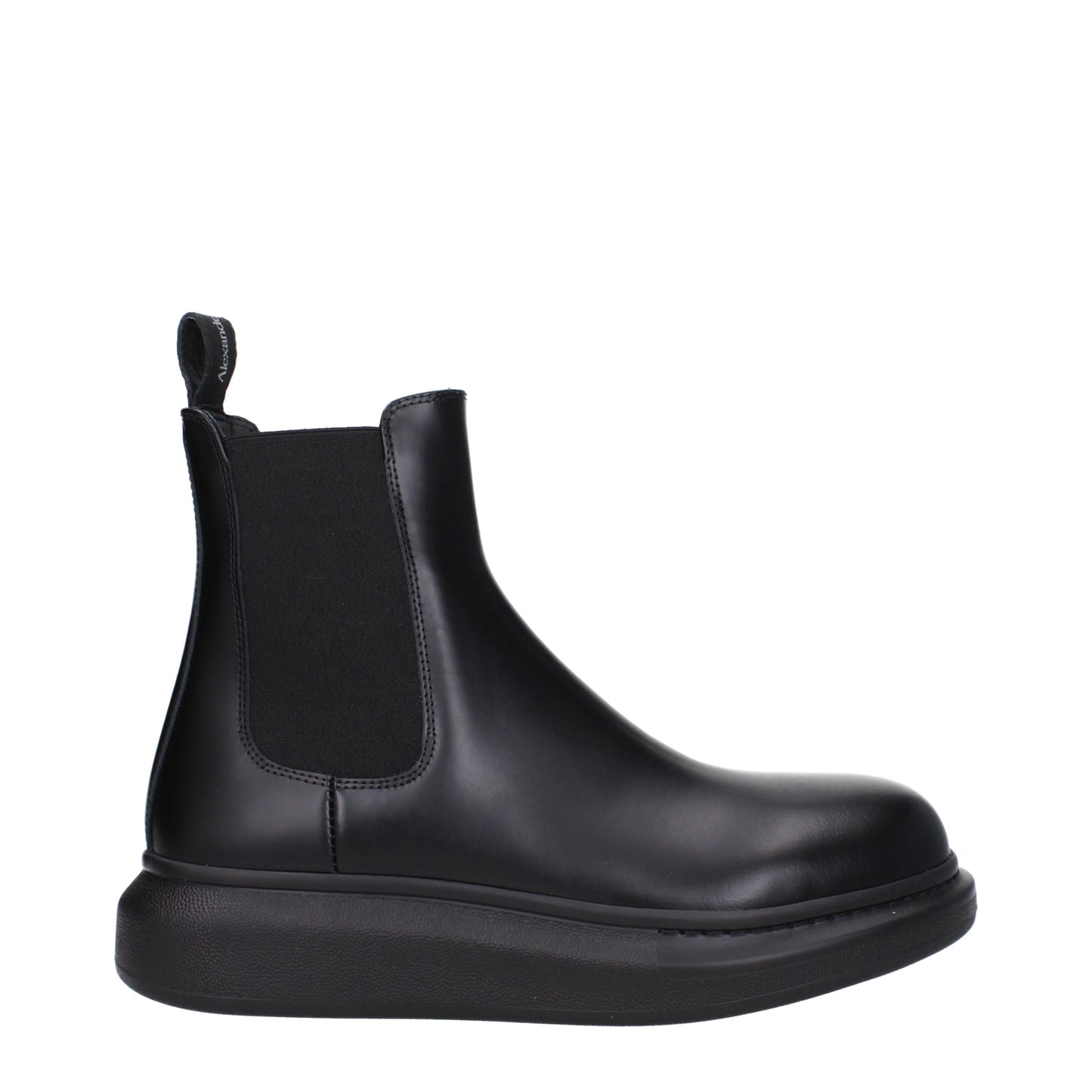 Alexander McQueen Men's Boots in Leather Black