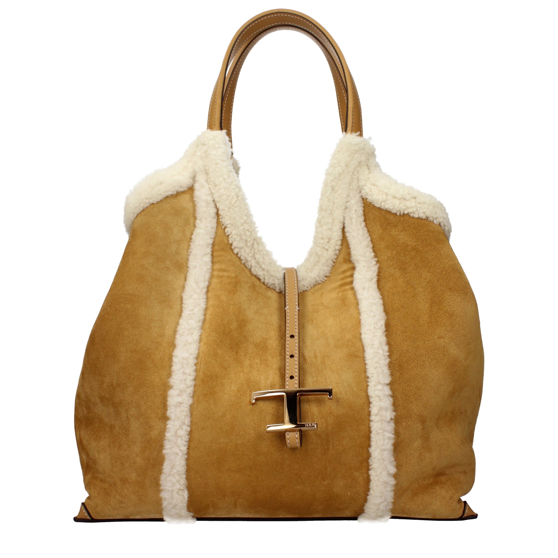 Tod's Shoulder Bags Women Suede Brown