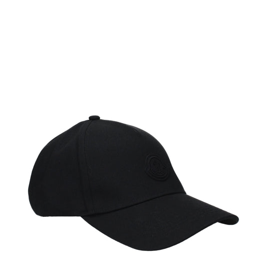 Moncler Hats Men Cotton Black