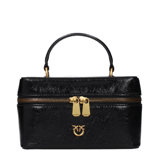 Pinko Handbags Women Leather Black