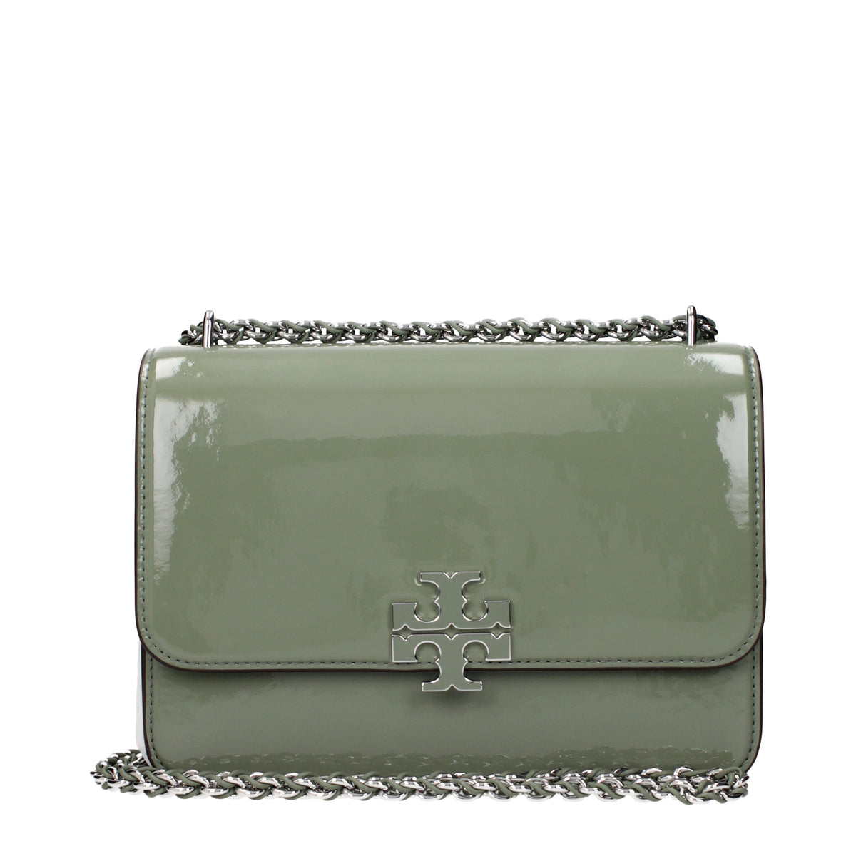Tory Burch Shoulder Bags Women Patent Leather Green/Jade