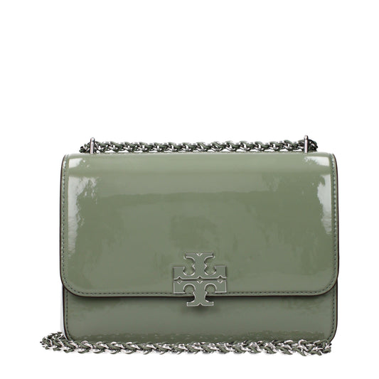 Tory Burch Shoulder Bags Women Patent Leather Green/Jade