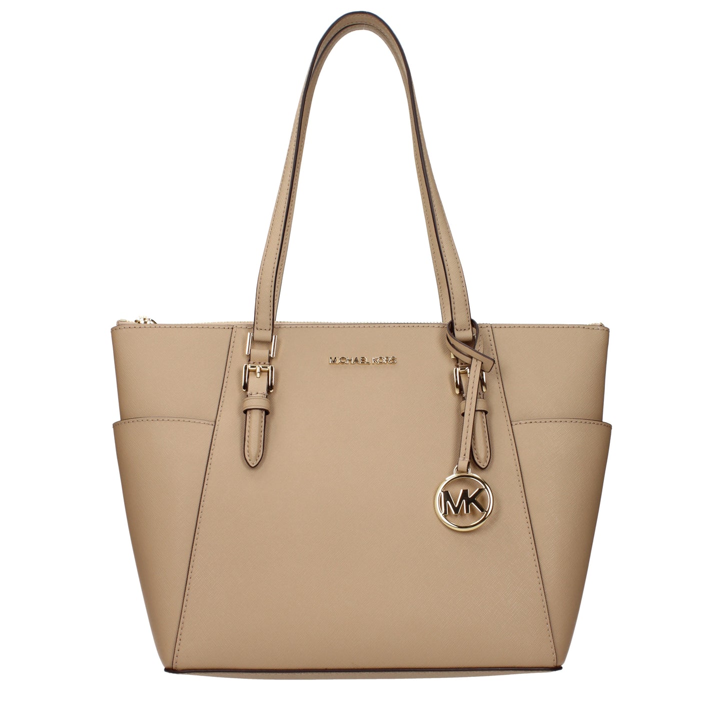 Michael Kors Shoulder Bags Women Leather Beige/Camel