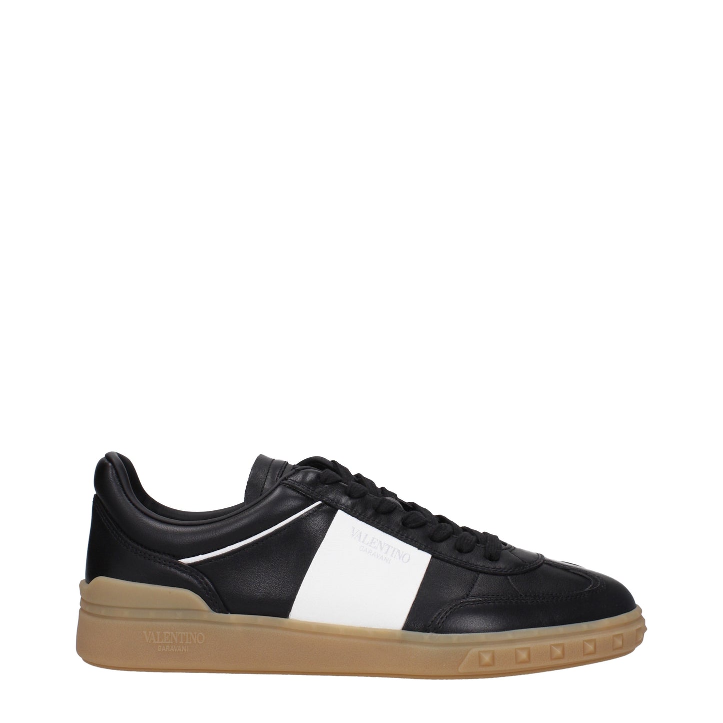 Valentino Garavani Men's Sneakers in Leather Black/Off White