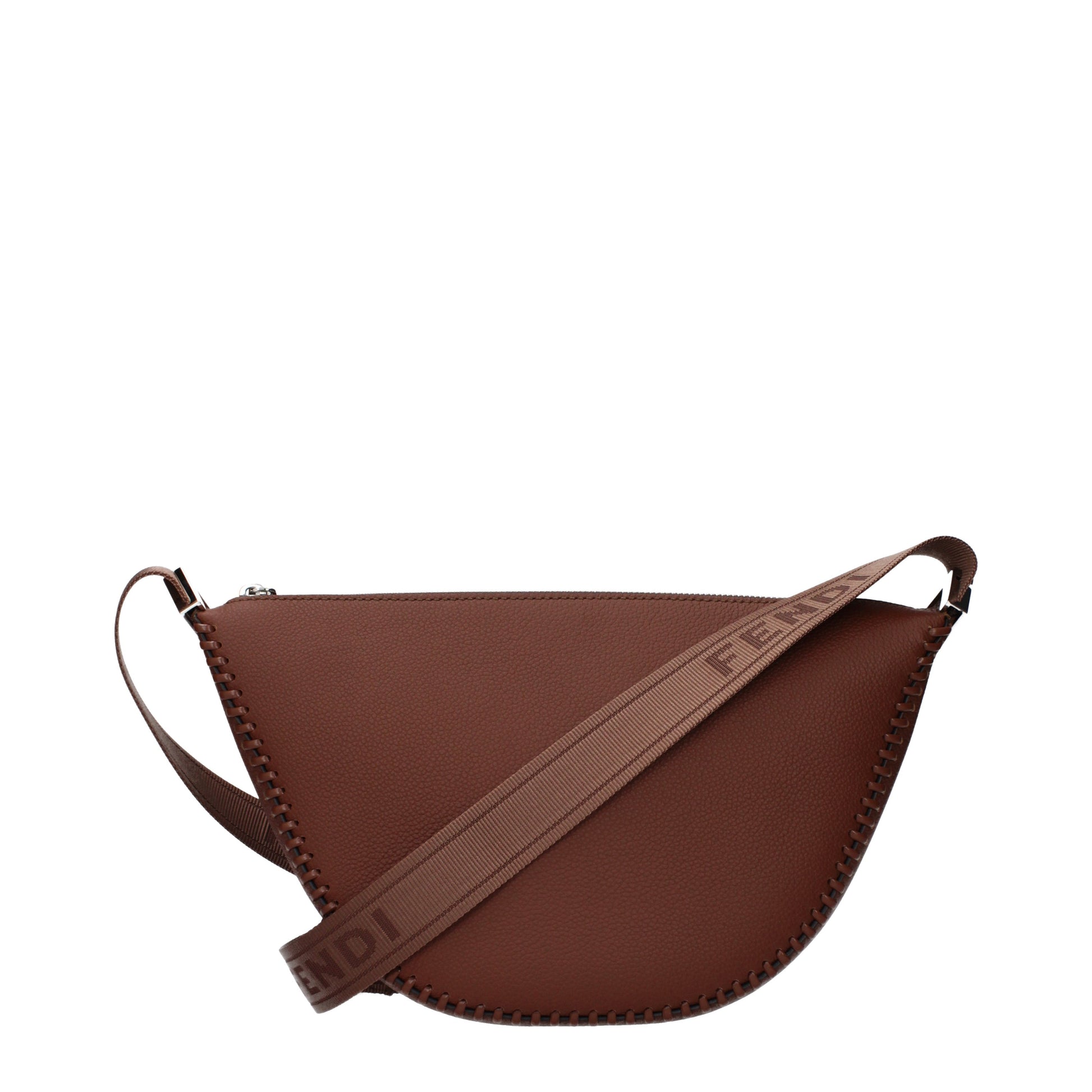Fendi Crossbody Bags Women Leather Brown/Hickory