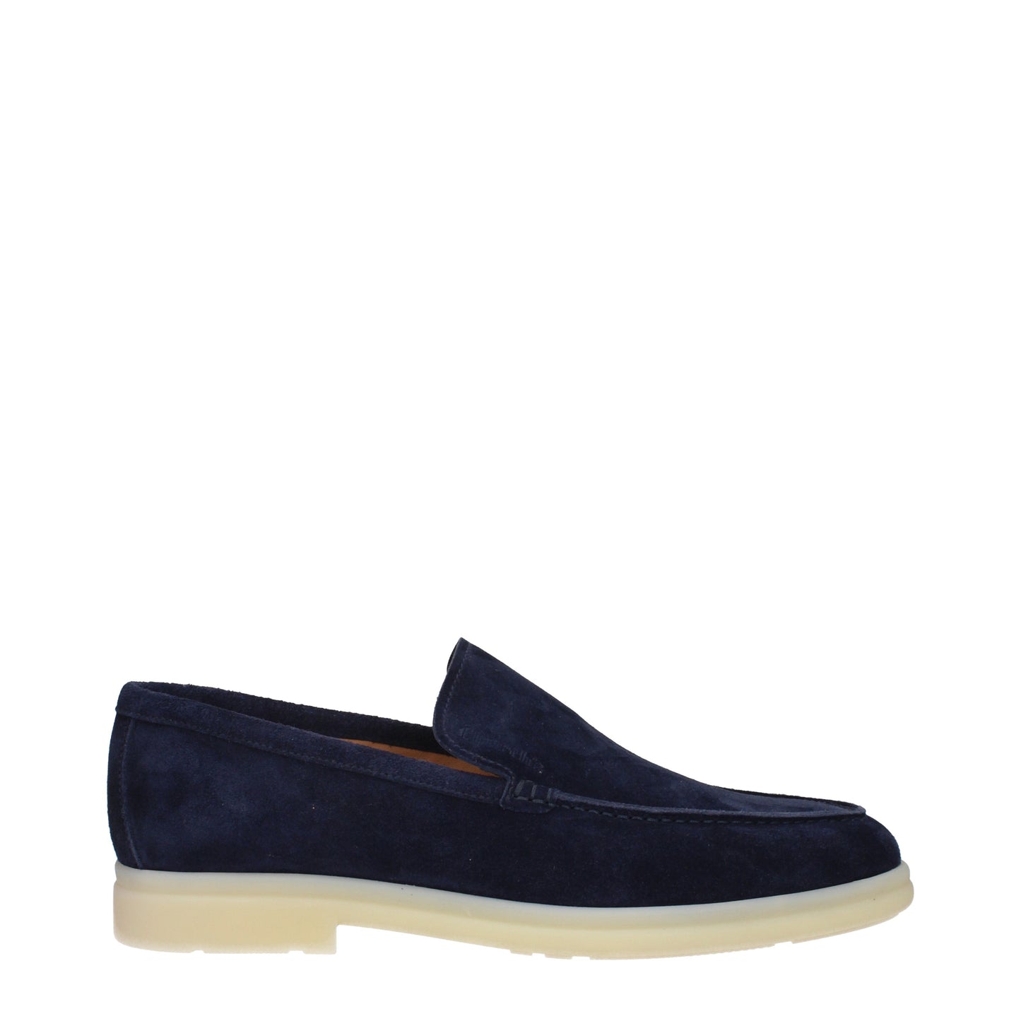 Church's Men's Loafers in Suede Blue/Blue Navy