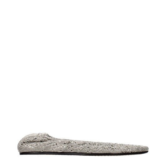 Isabel Marant Ballet Flats Women Fabric  Silver