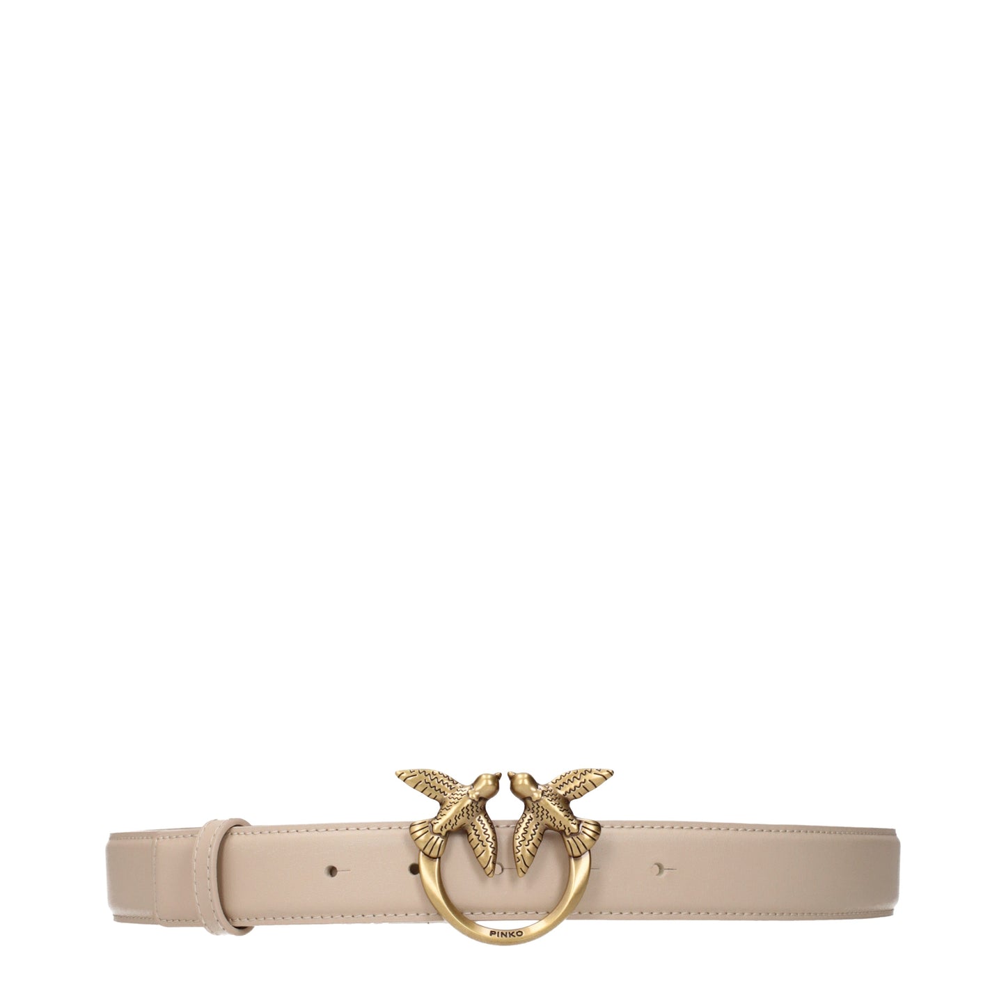 Pinko Belts Women Leather Beige