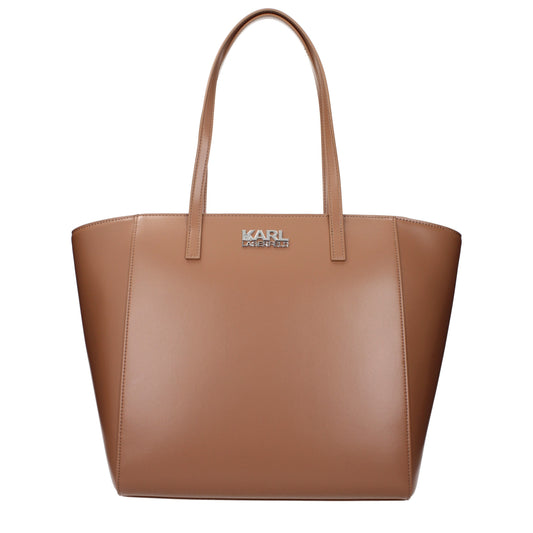 Karl Lagerfeld Shoulder Bags Women Polyurethane Brown/Land