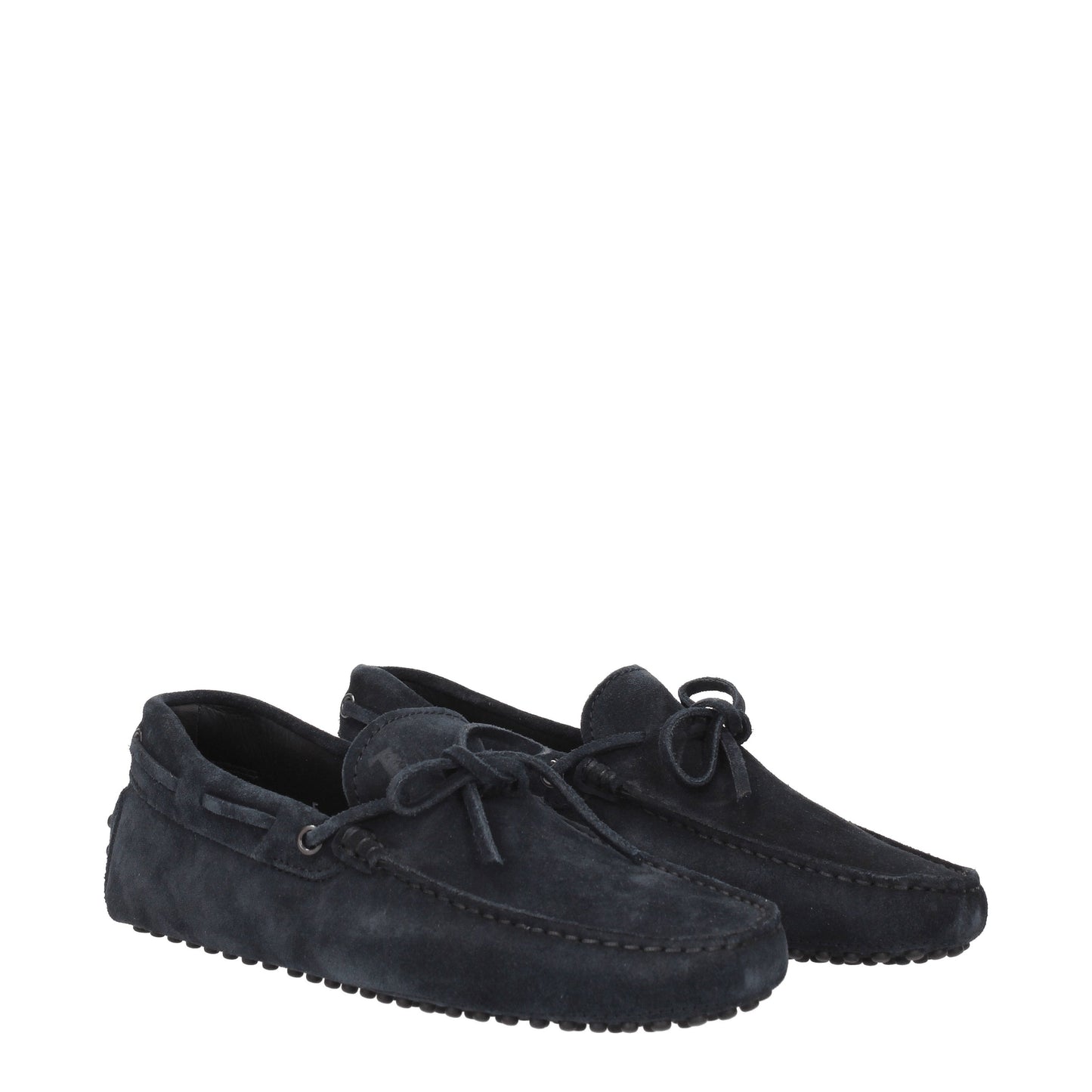 Tod's Men's Loafers in Suede Blue