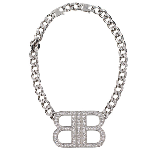 Balenciaga Necklaces Women Brass Silver