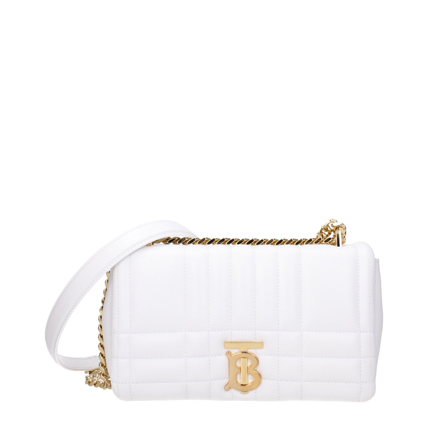 Burberry Crossbody Bags Women Leather White