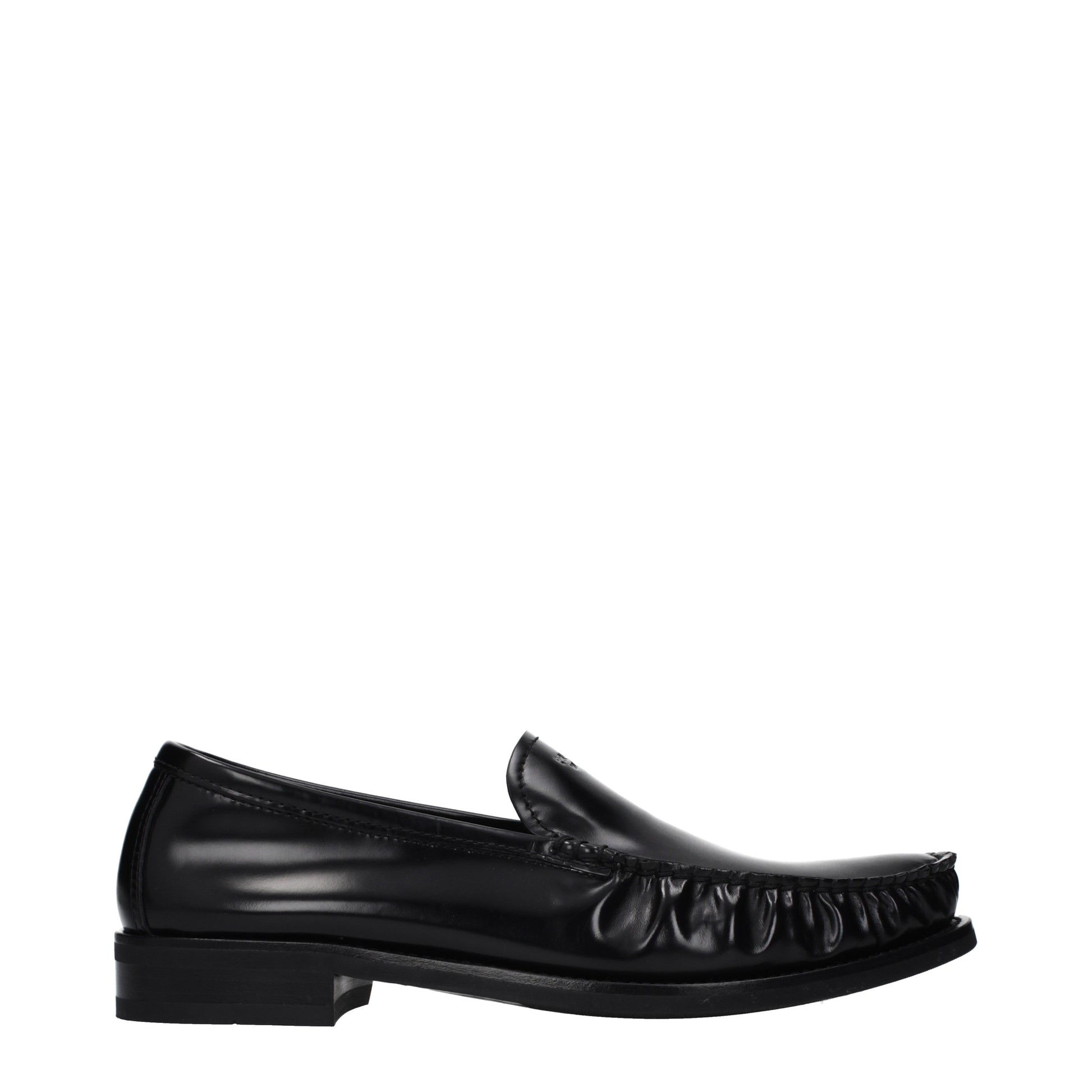 Prada Loafers Men Leather Black
