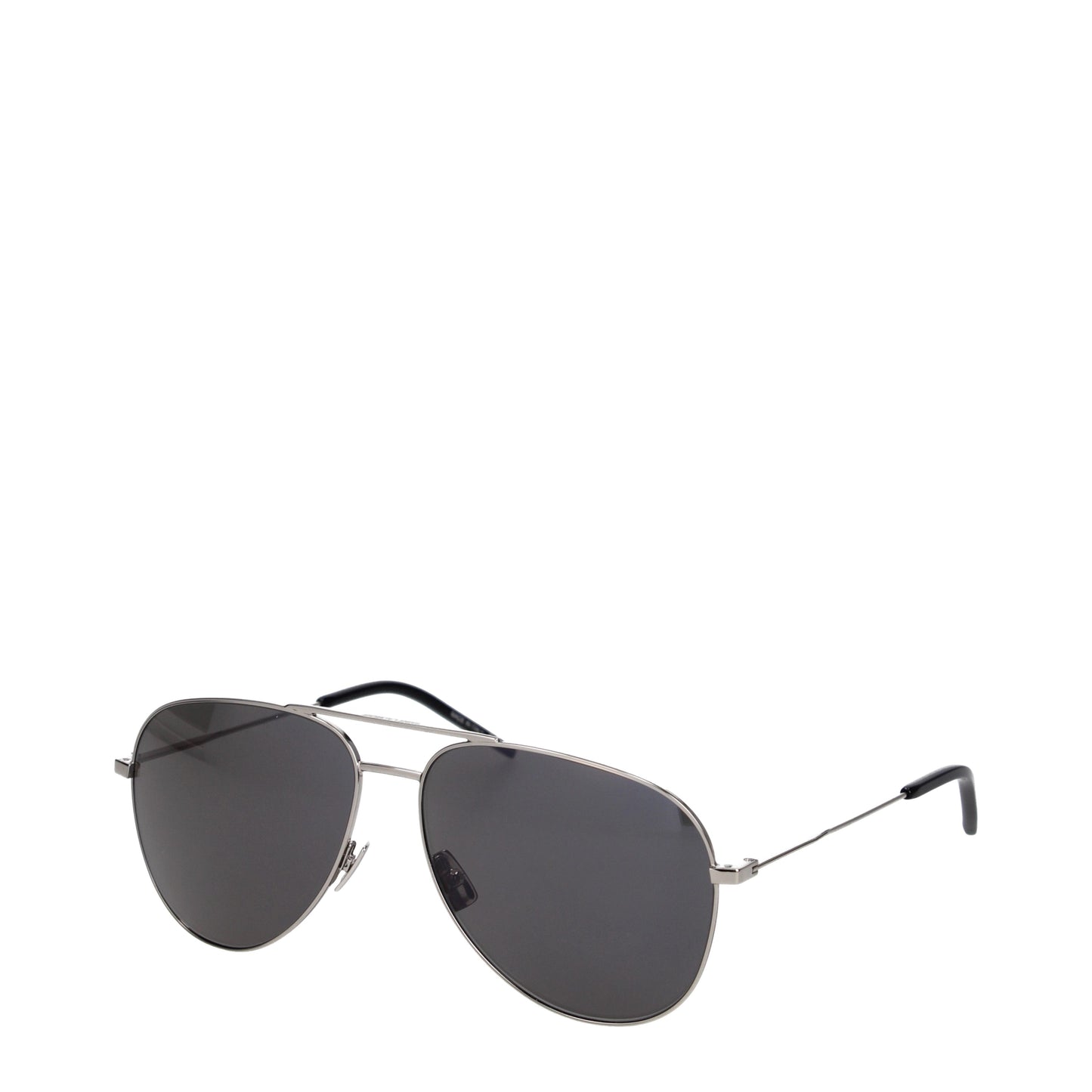 Saint Laurent Sunglasses Men Metal Silver/Blue