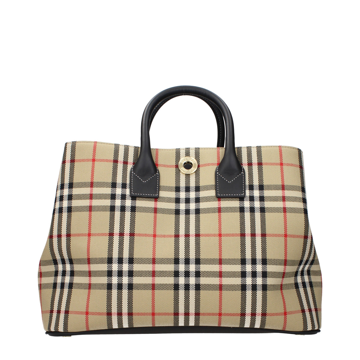 Burberry Handbags Women Fabric  Beige/Black