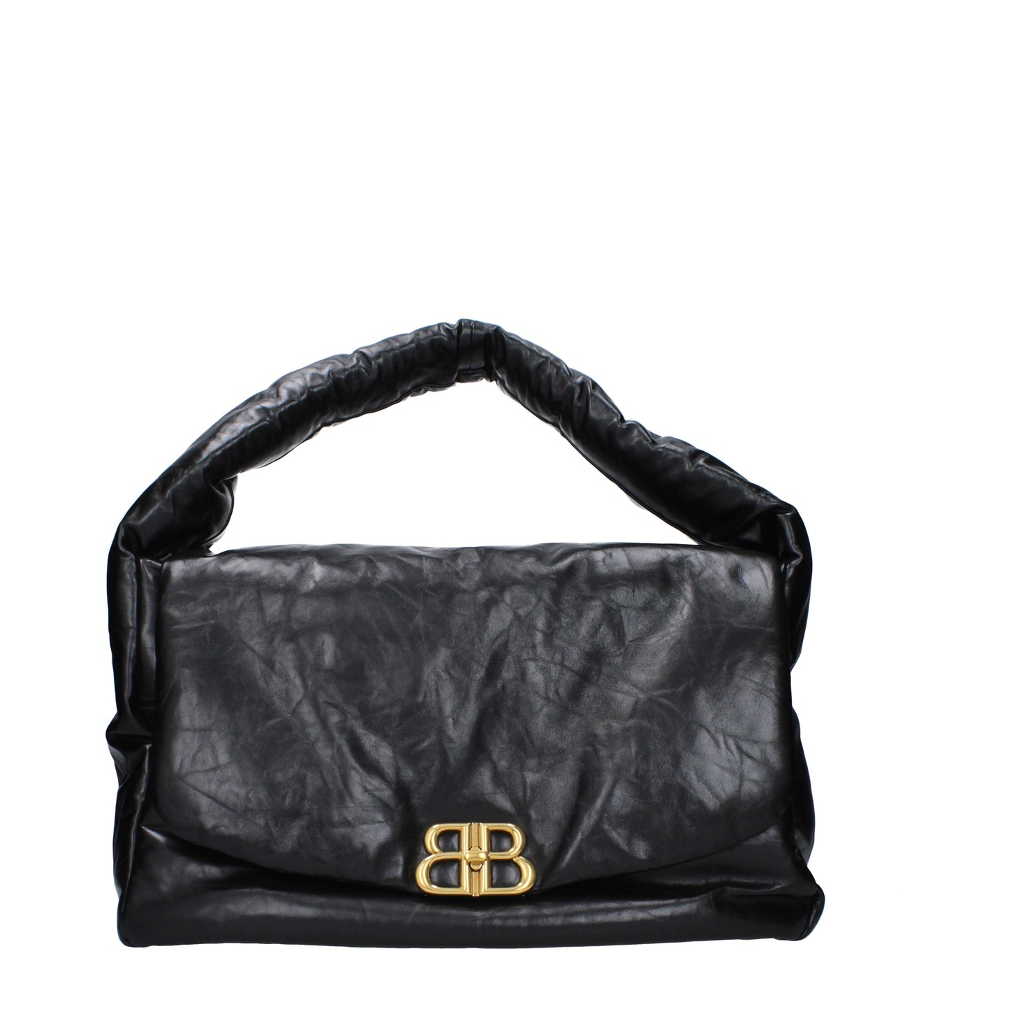 Balenciaga Shoulder Bags Women Leather Black