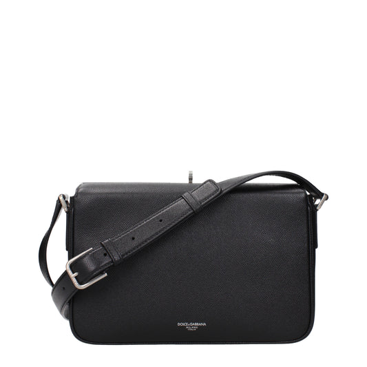 Dolce&Gabbana Crossbody Bags Men Leather Black