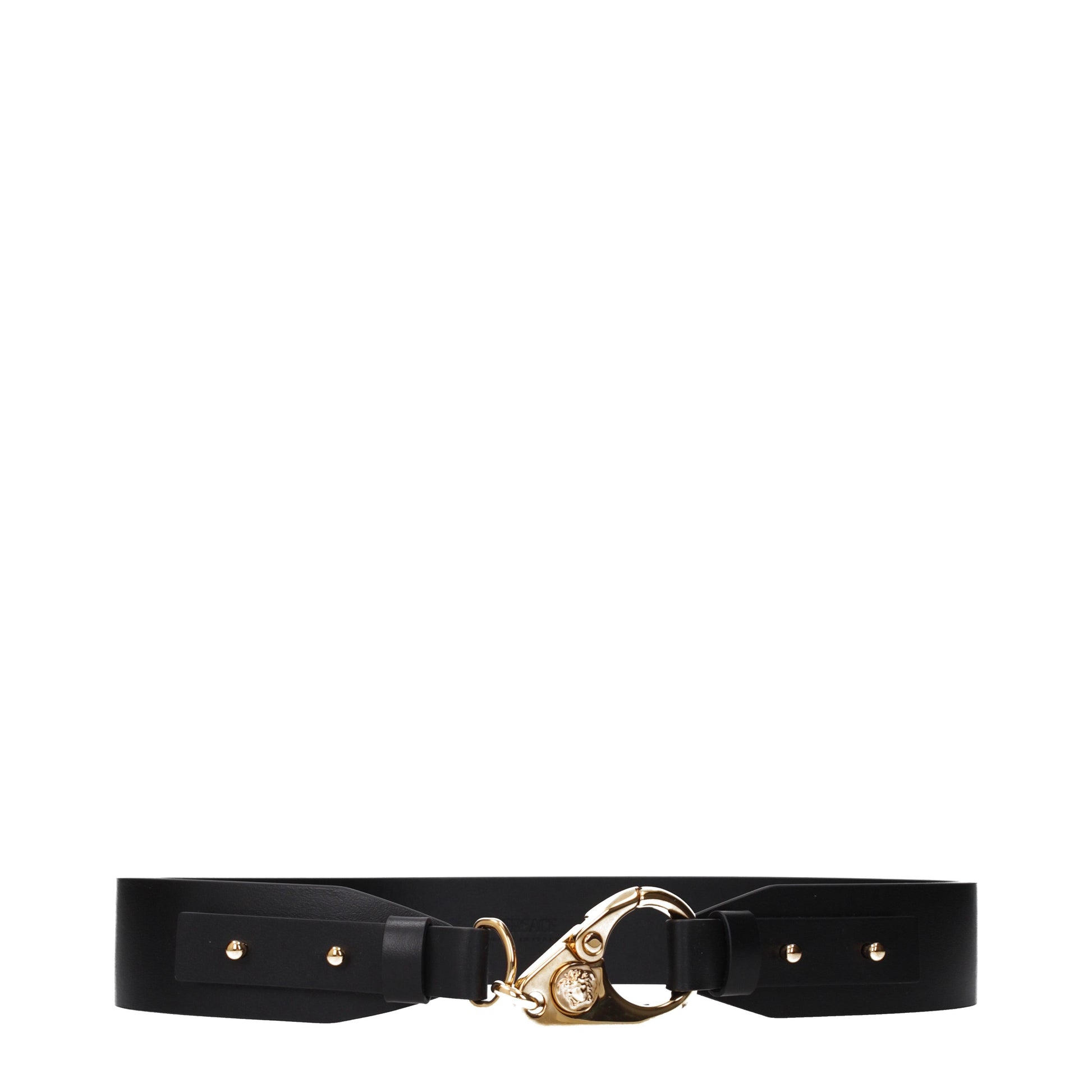 Versace Belts Women Leather Black