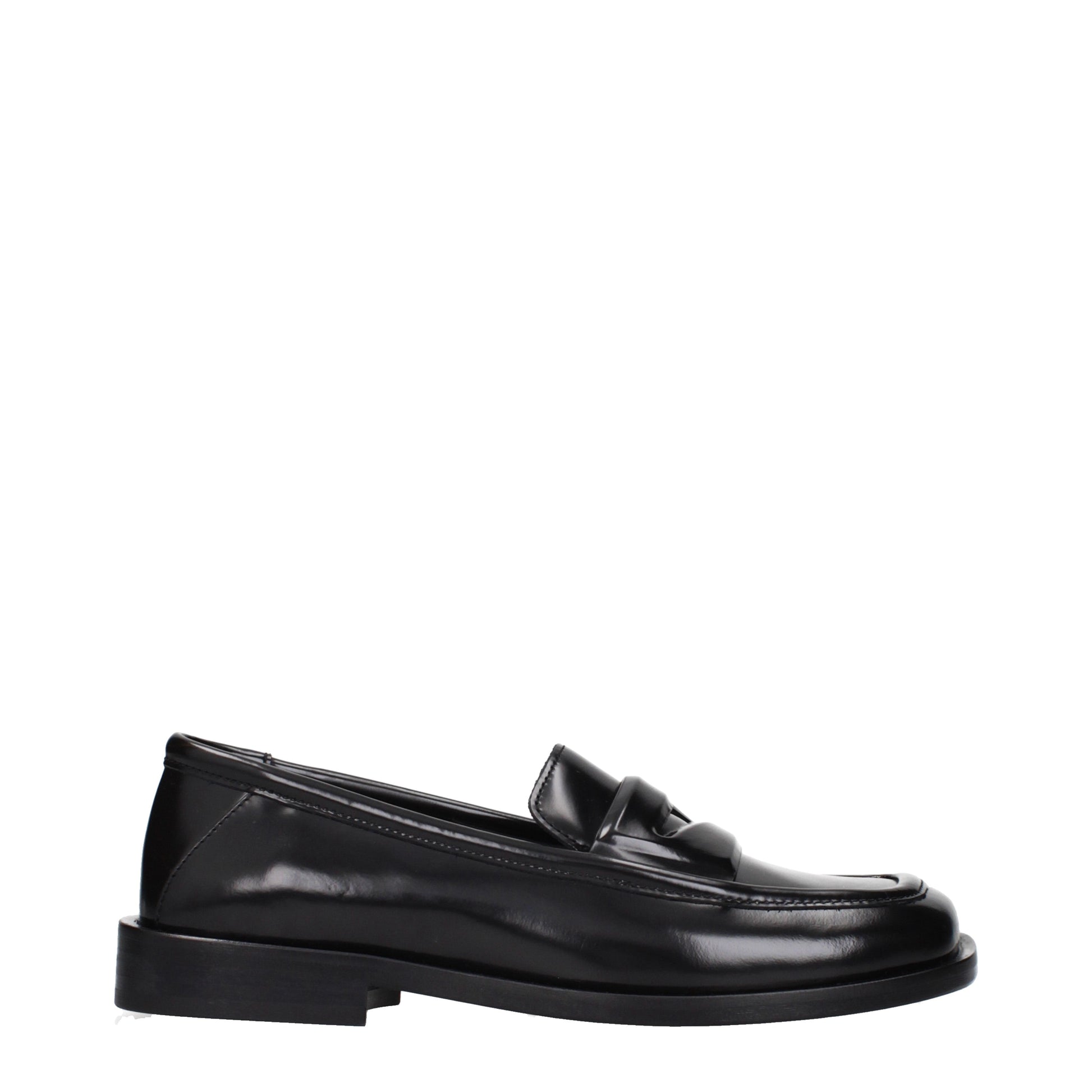 The Attico Loafers Women Leather Black