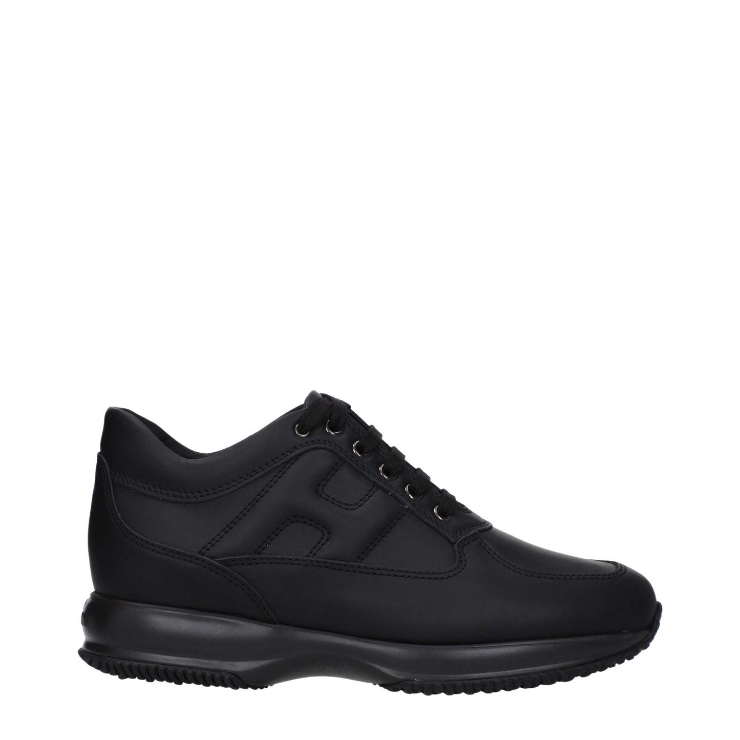 Hogan Men's Sneakers in Leather Black