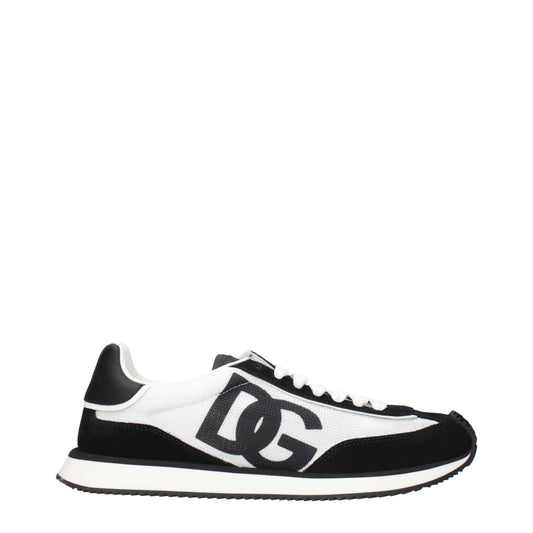 Dolce&Gabbana Sneakers Men Fabric  White/Black