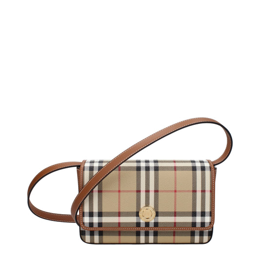 Burberry Clutches Women Fabric  Beige/Brown