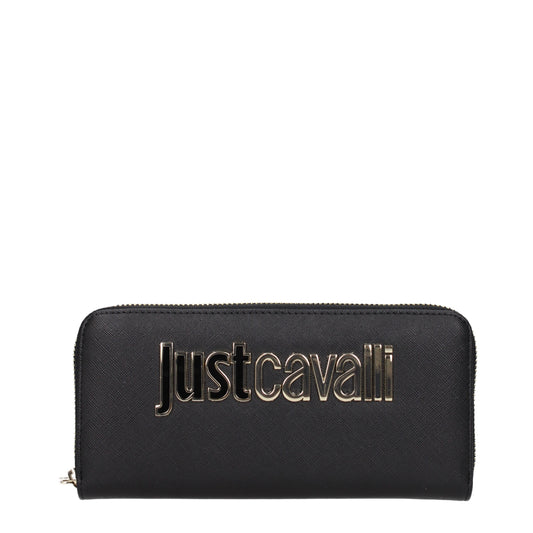 Just Cavalli Wallets Women Polyester Black