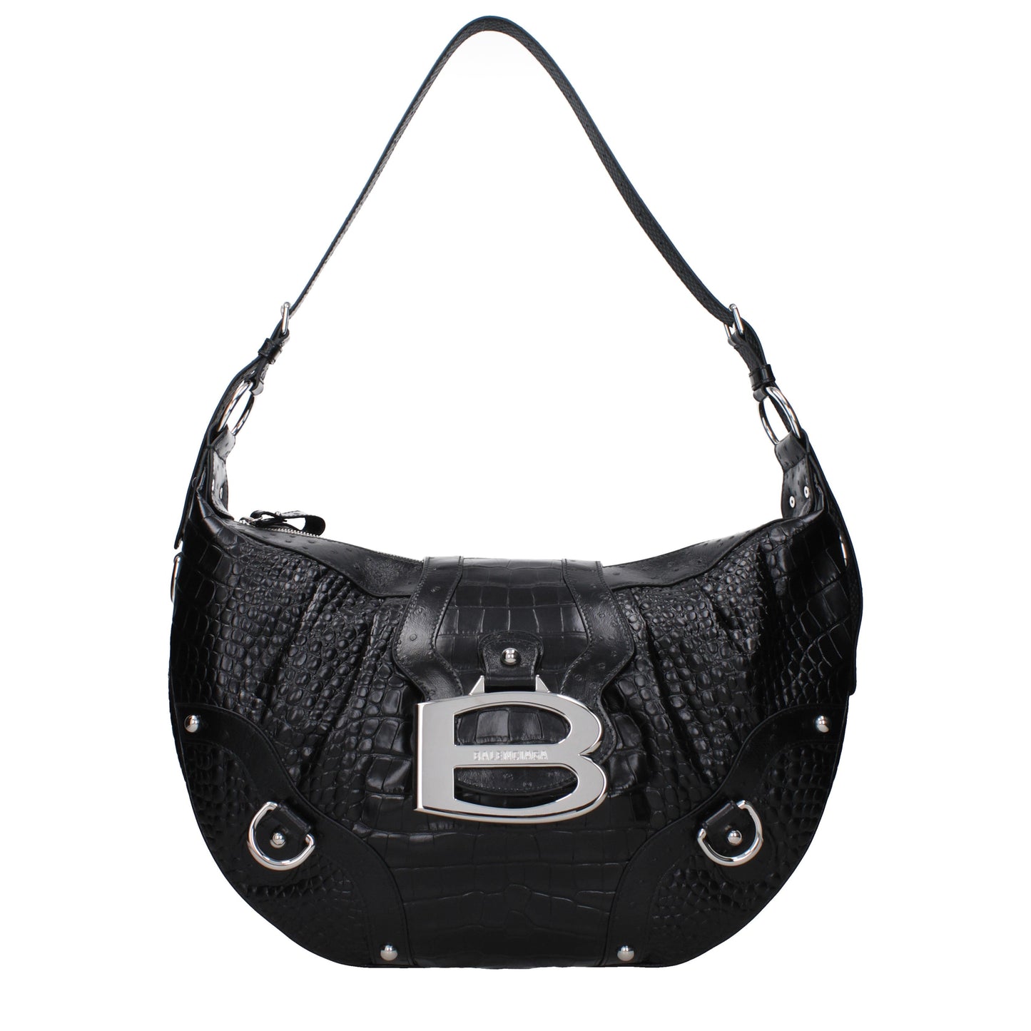Balenciaga Shoulder Bags Women Leather Black