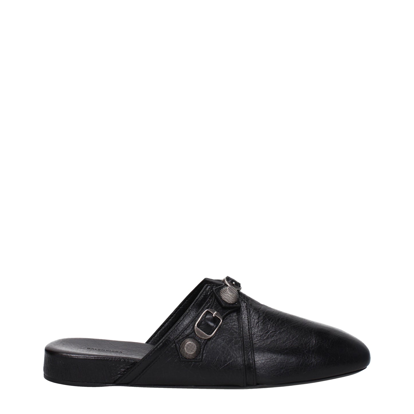 Balenciaga Sandals & Slippers Men Leather Black