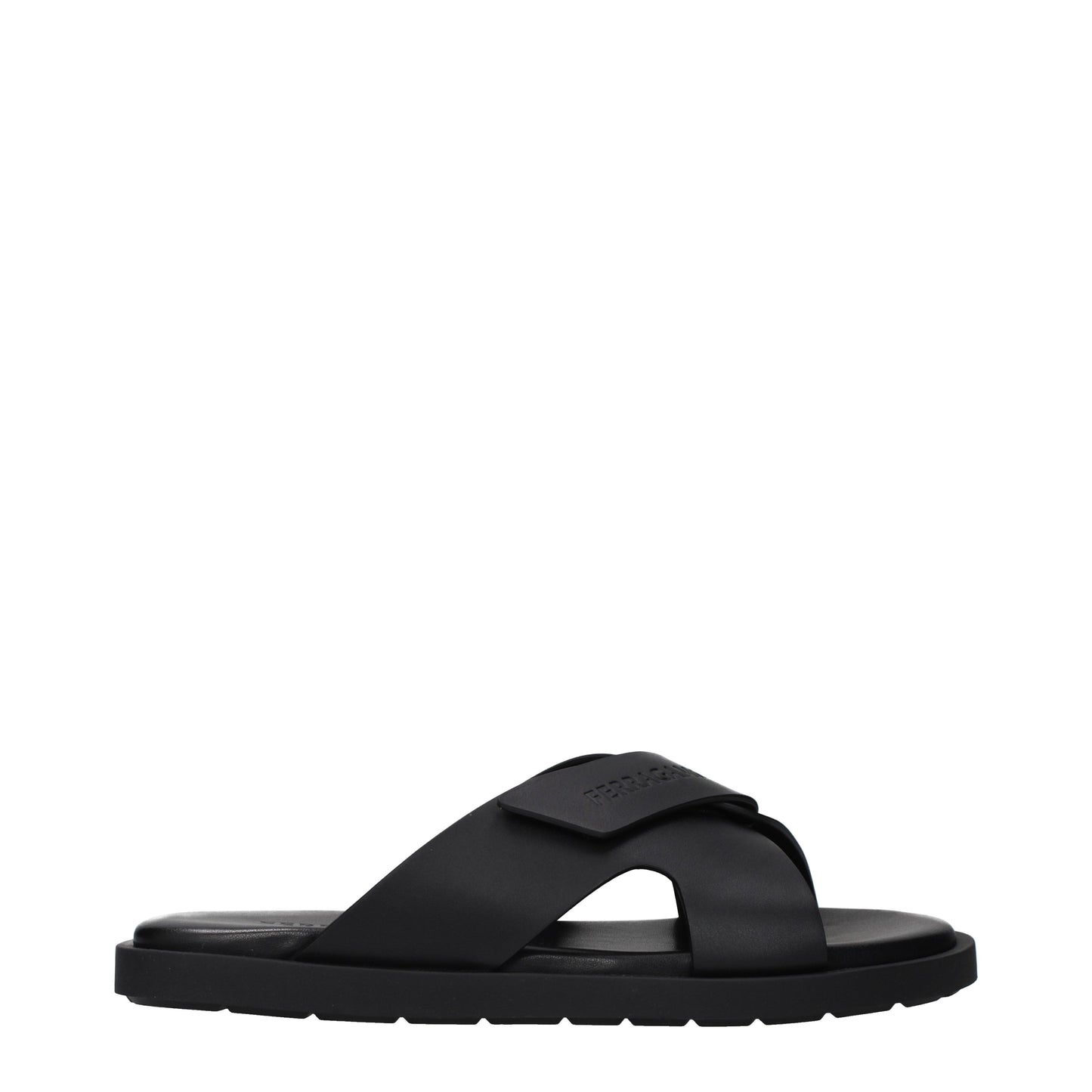 Salvatore Ferragamo Slippers and Clogs Men Leather Black