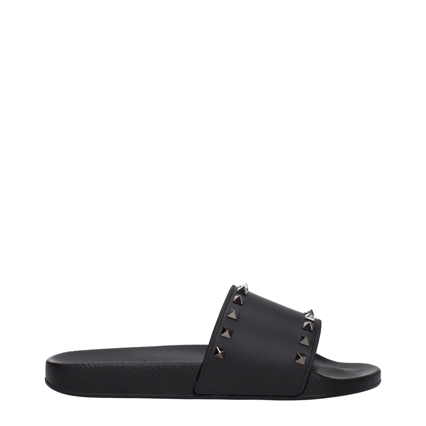 Valentino Garavani Sandals & Slippers Men Rubber Black