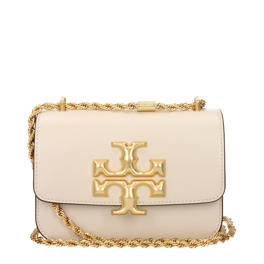 Tory Burch Crossbody Bags Women Leather Beige/Cream