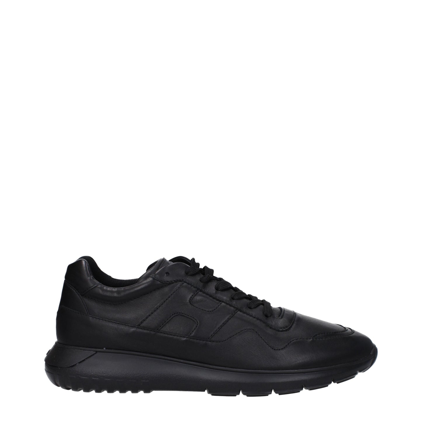 Hogan Men's Sneakers in Leather Black