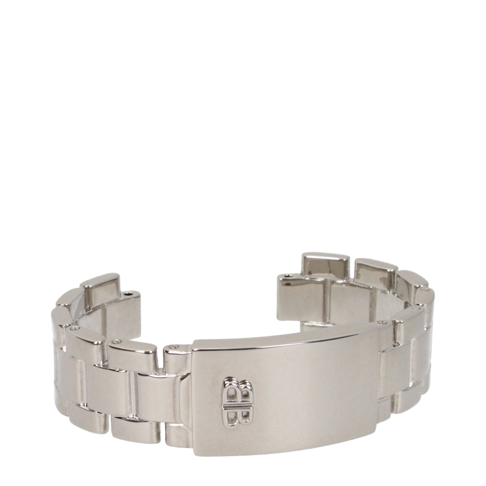 Balenciaga Bracelets Men Brass Silver