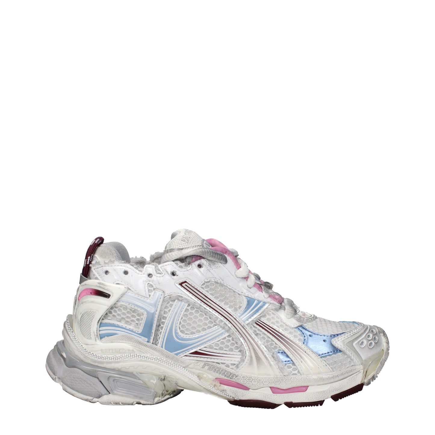 Balenciaga Sneakers Women Fabric  Gray/Burgundy