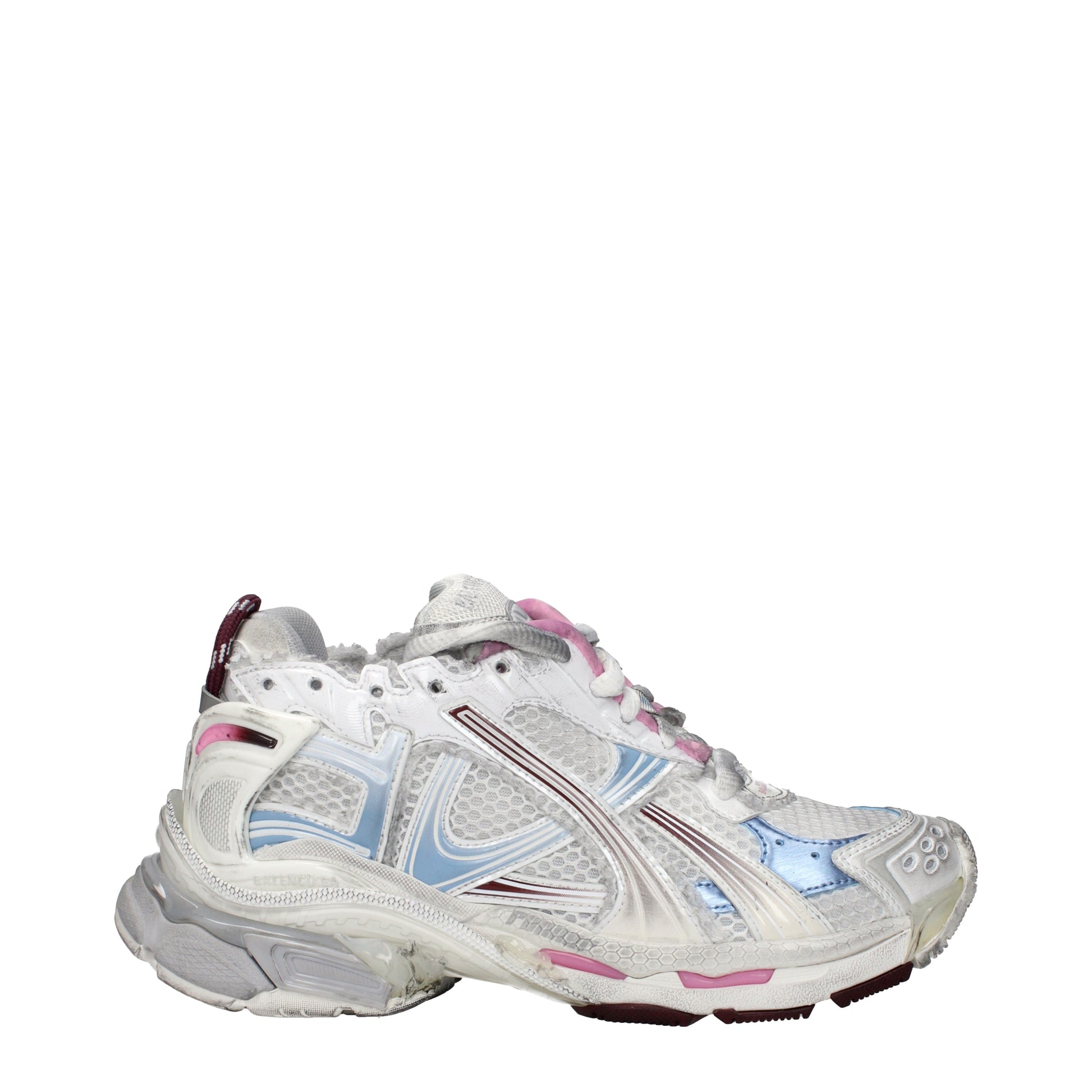 Balenciaga Sneakers Women Fabric  Gray/Burgundy