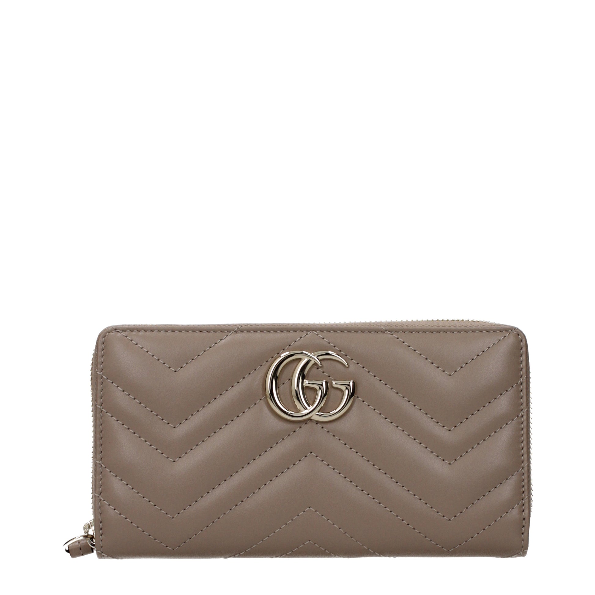 Gucci Wallets Women Leather Gray/Turtledove