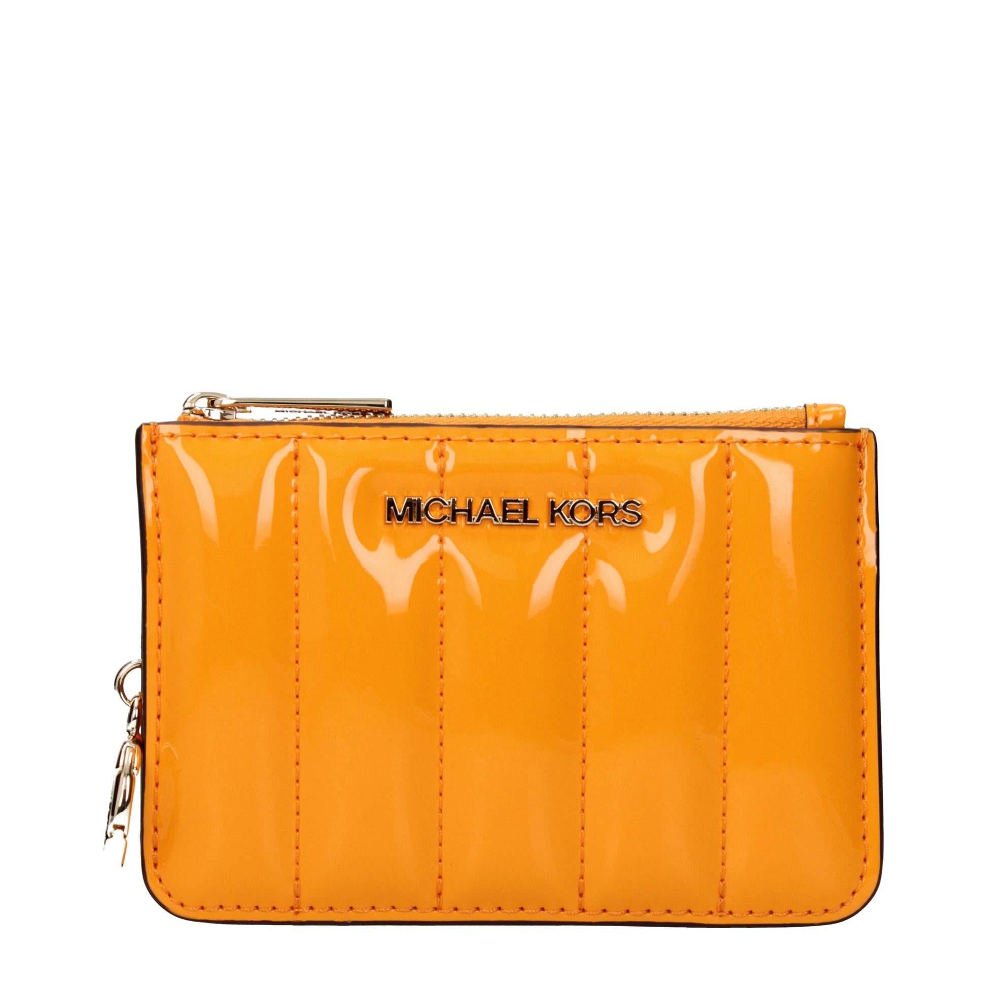 Michael Kors Women's Coin Purses Patent Leather Orange