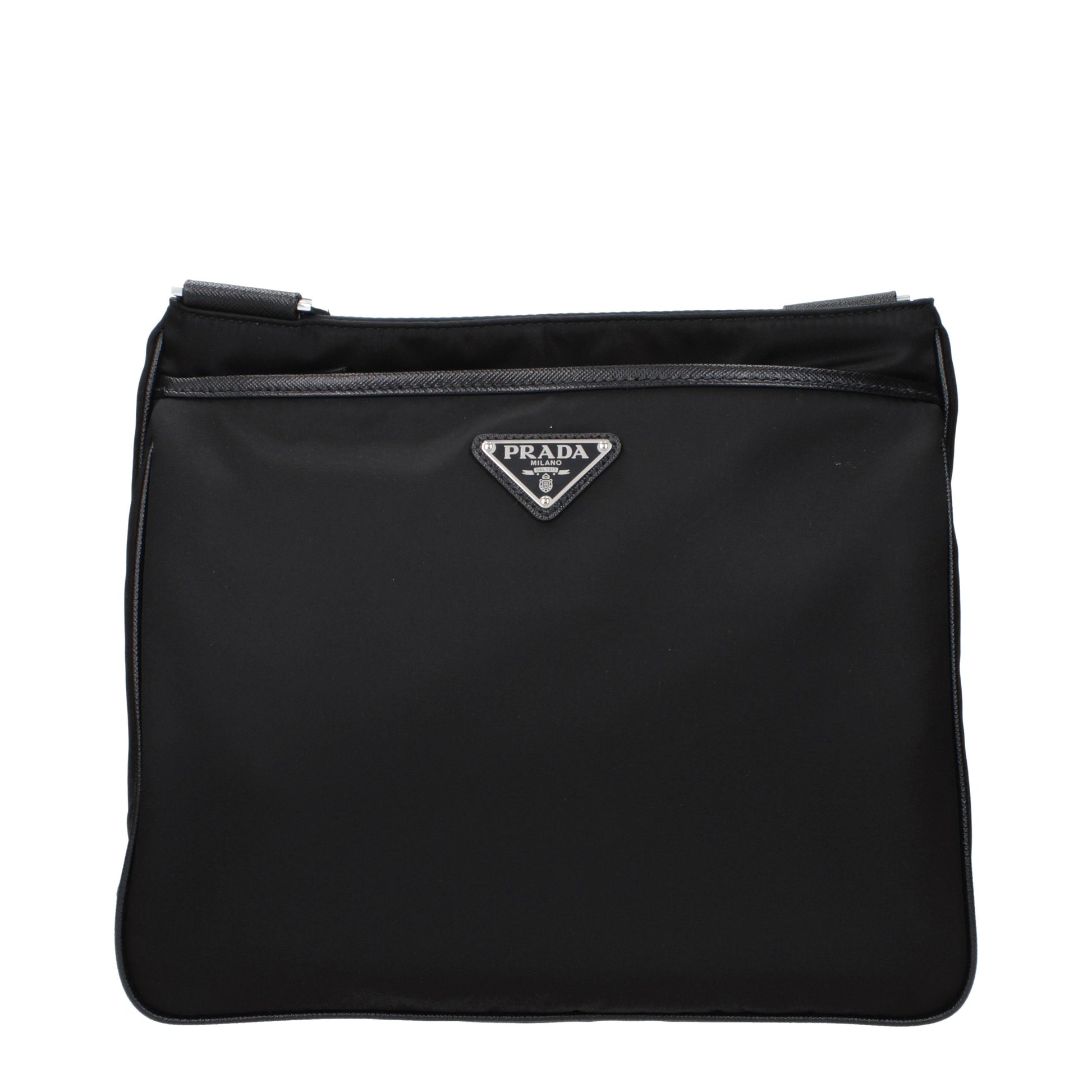 Prada Crossbody Bags Men Fabric  Black