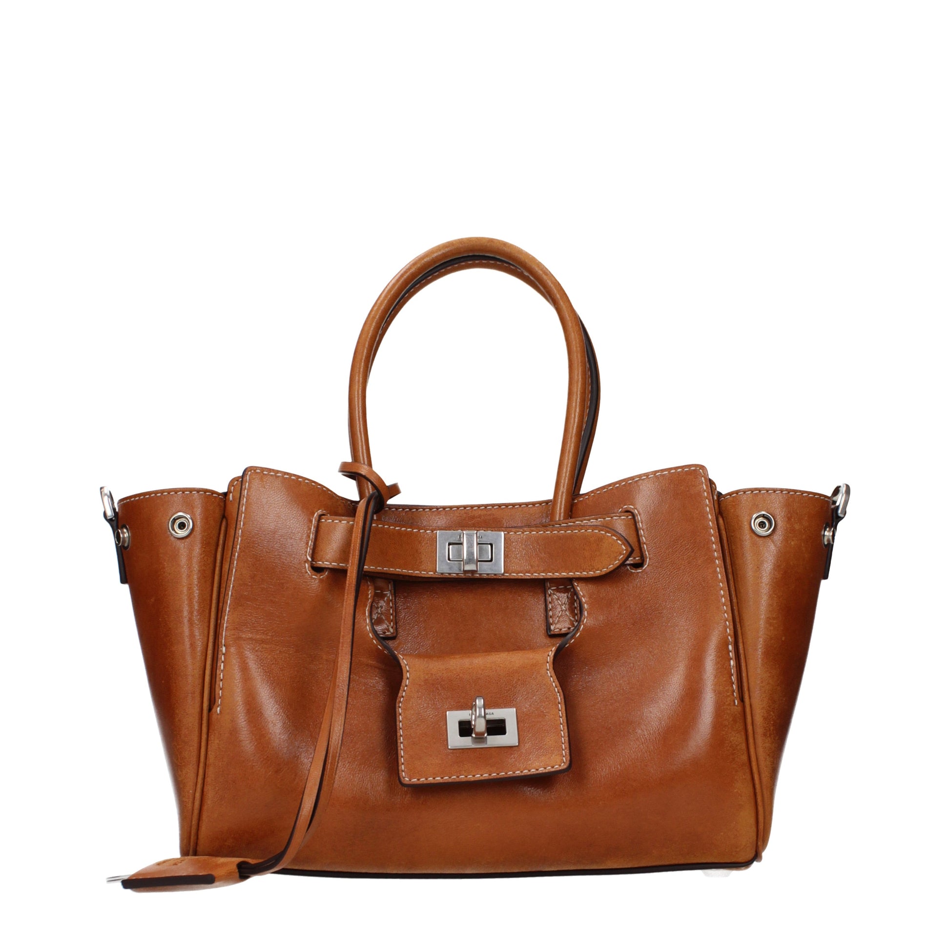 Balenciaga Handbags Women Leather Brown/Tan