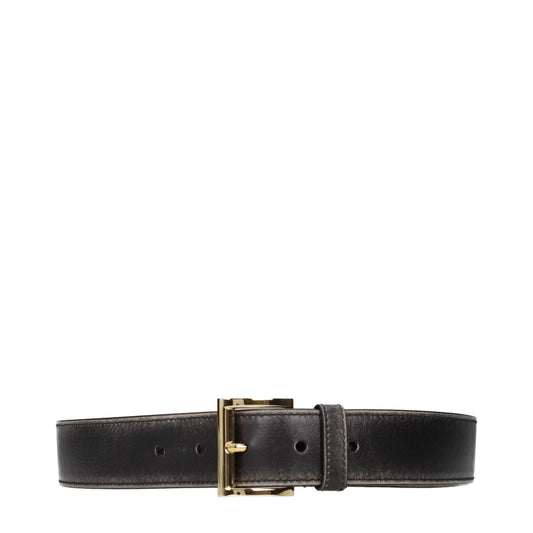 Prada Belts Women Leather Black