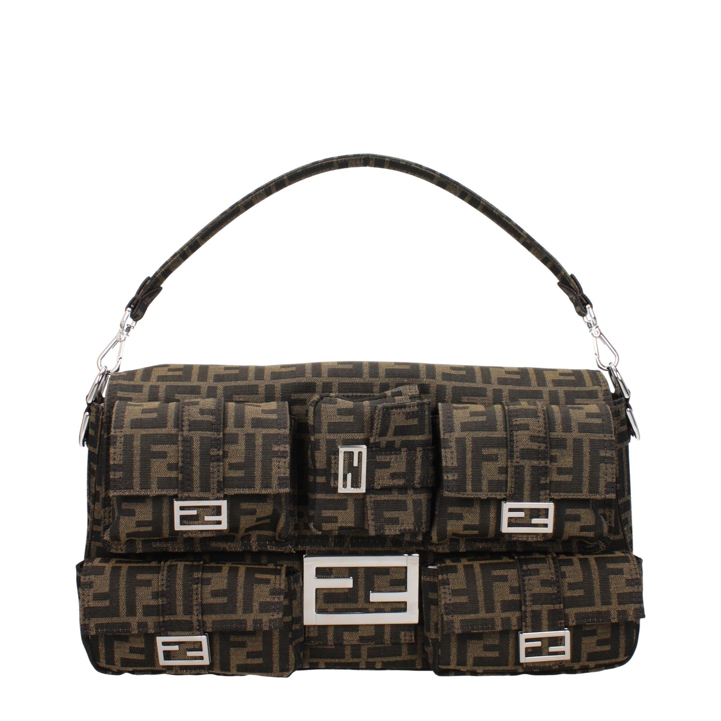 Fendi Handbags Men Fabric  Brown