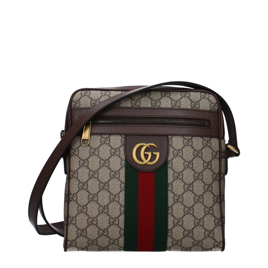 Gucci Crossbody Bags Men Fabric  Beige/Ebony